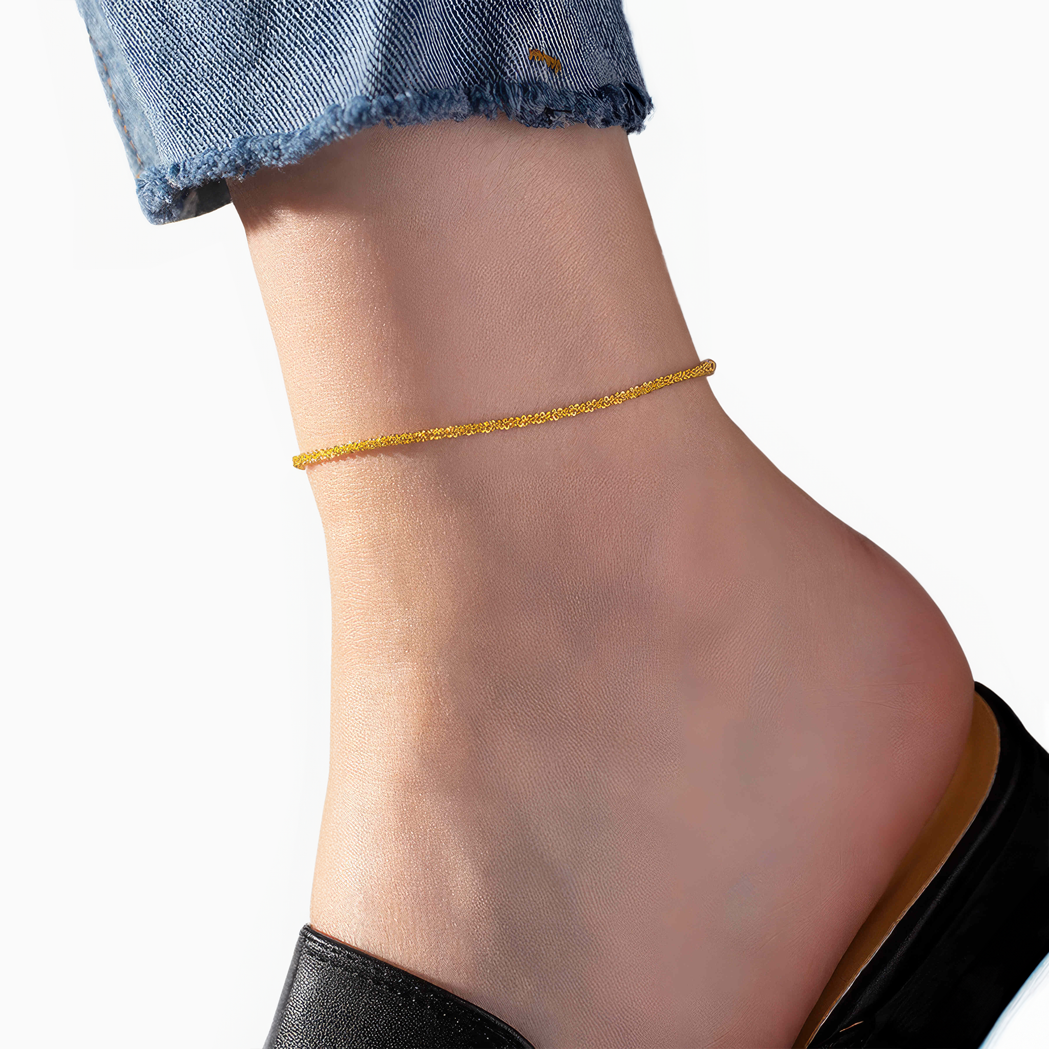 Gypsophila Design Versatile Anklet