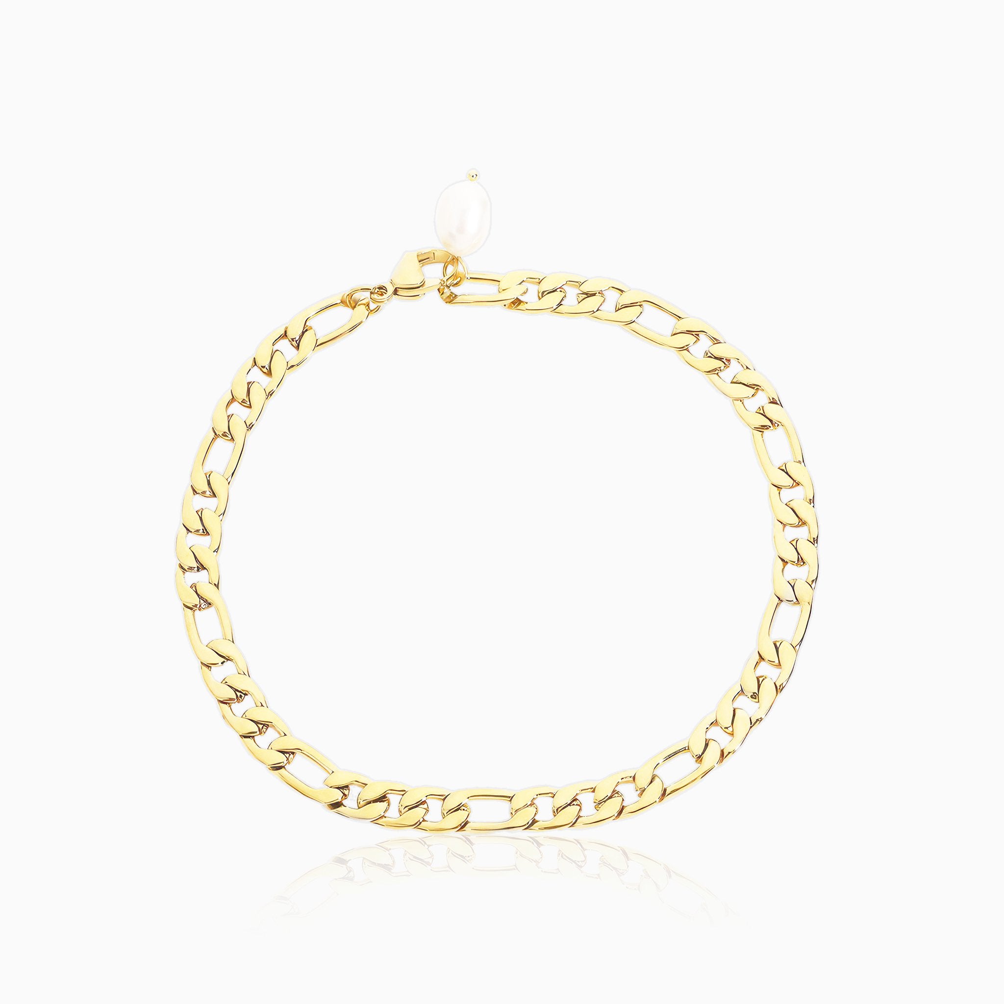 Baroque Pearl Anklet - Nobbier - Anklet - 18K Gold And Titanium PVD Coated Jewelry