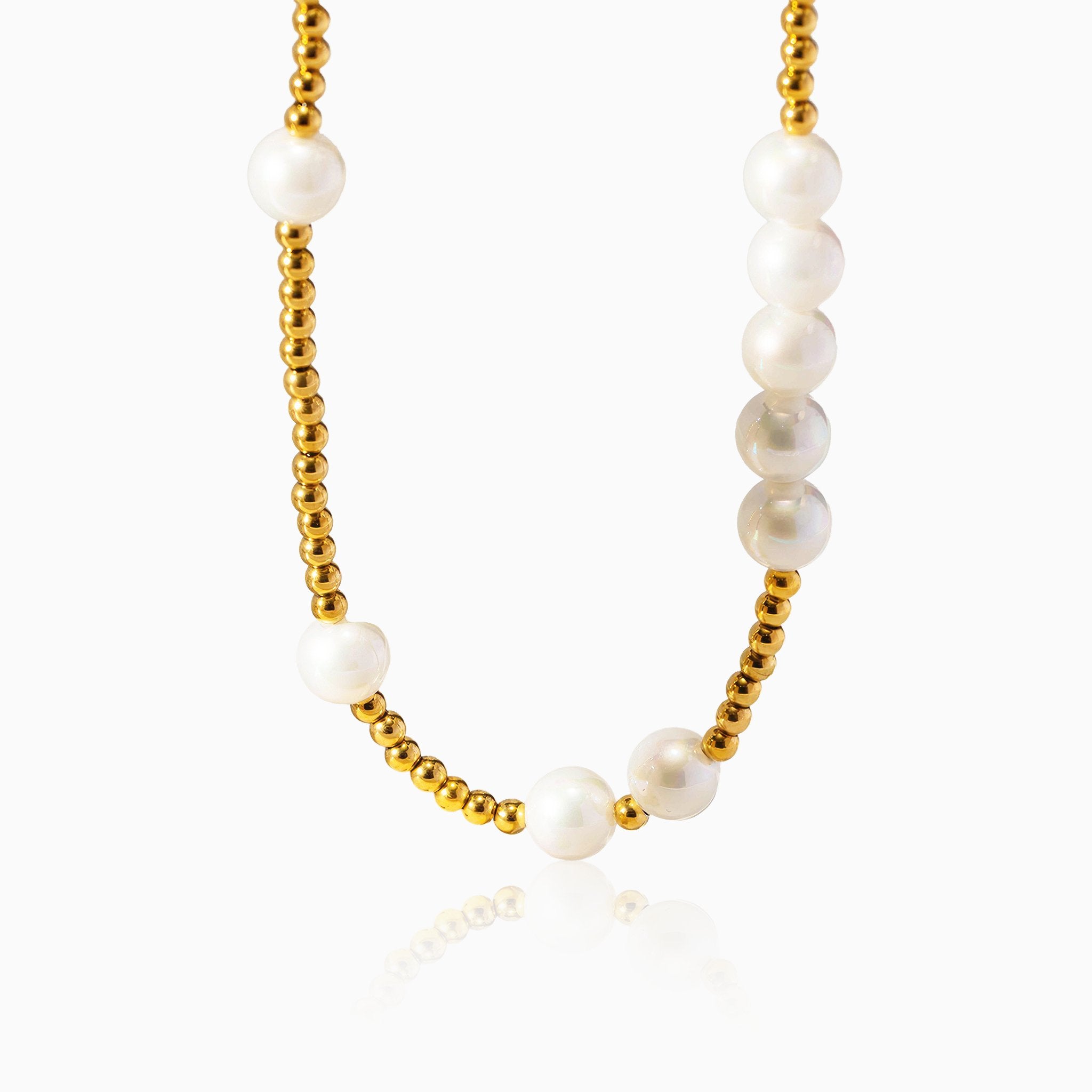 Dazzling Pearl Pendant Necklace - Nobbier - Necklace - 18K Gold And Titanium PVD Coated Jewelry
