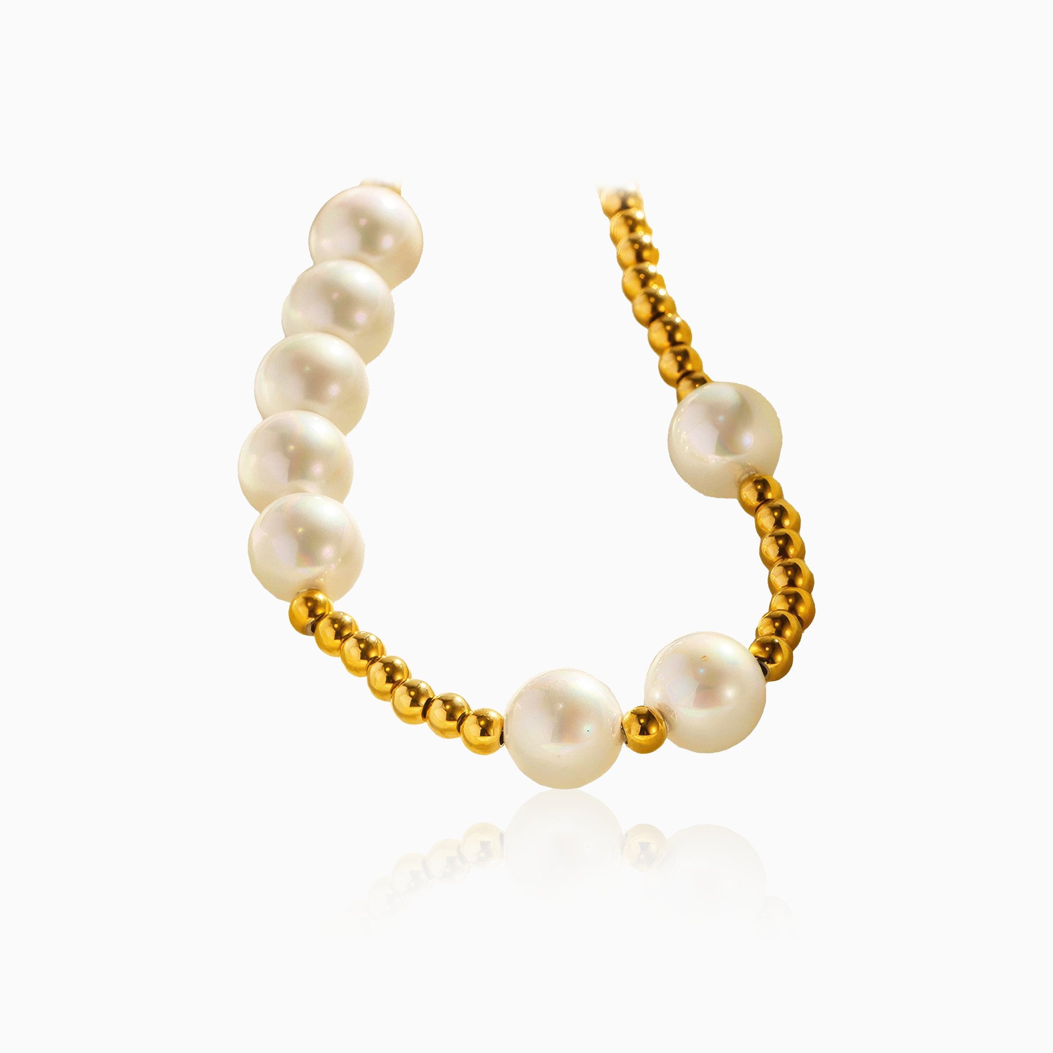 Dazzling Pearl Pendant Necklace - Nobbier - Necklace - 18K Gold And Titanium PVD Coated Jewelry