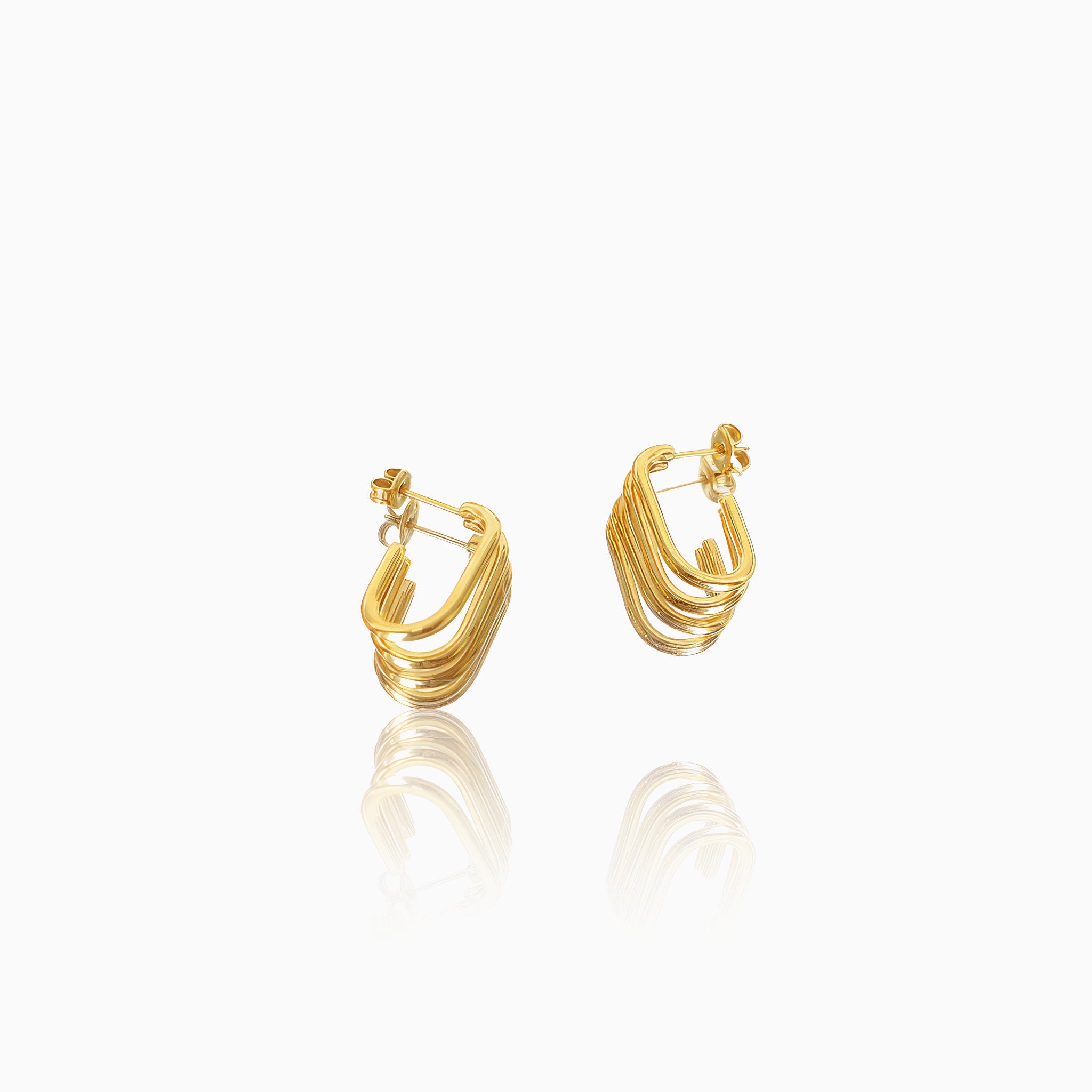 Exquisite Simple Oval Versatile Earrings - Nobbier - Earrings - 18K Gold And Titanium PVD Coated Jewelry