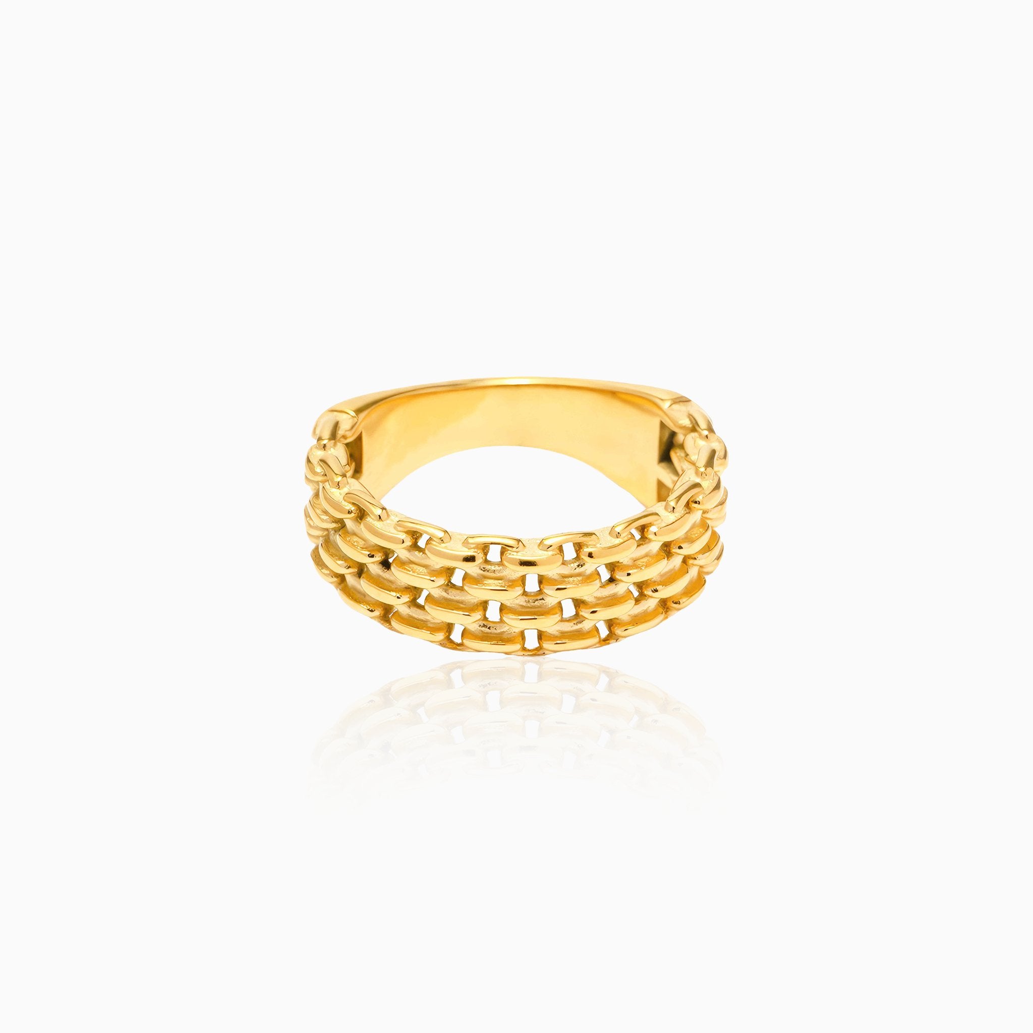 Hollow Braided Versatile Ring - Nobbier - Ring - 18K Gold And Titanium PVD Coated Jewelry