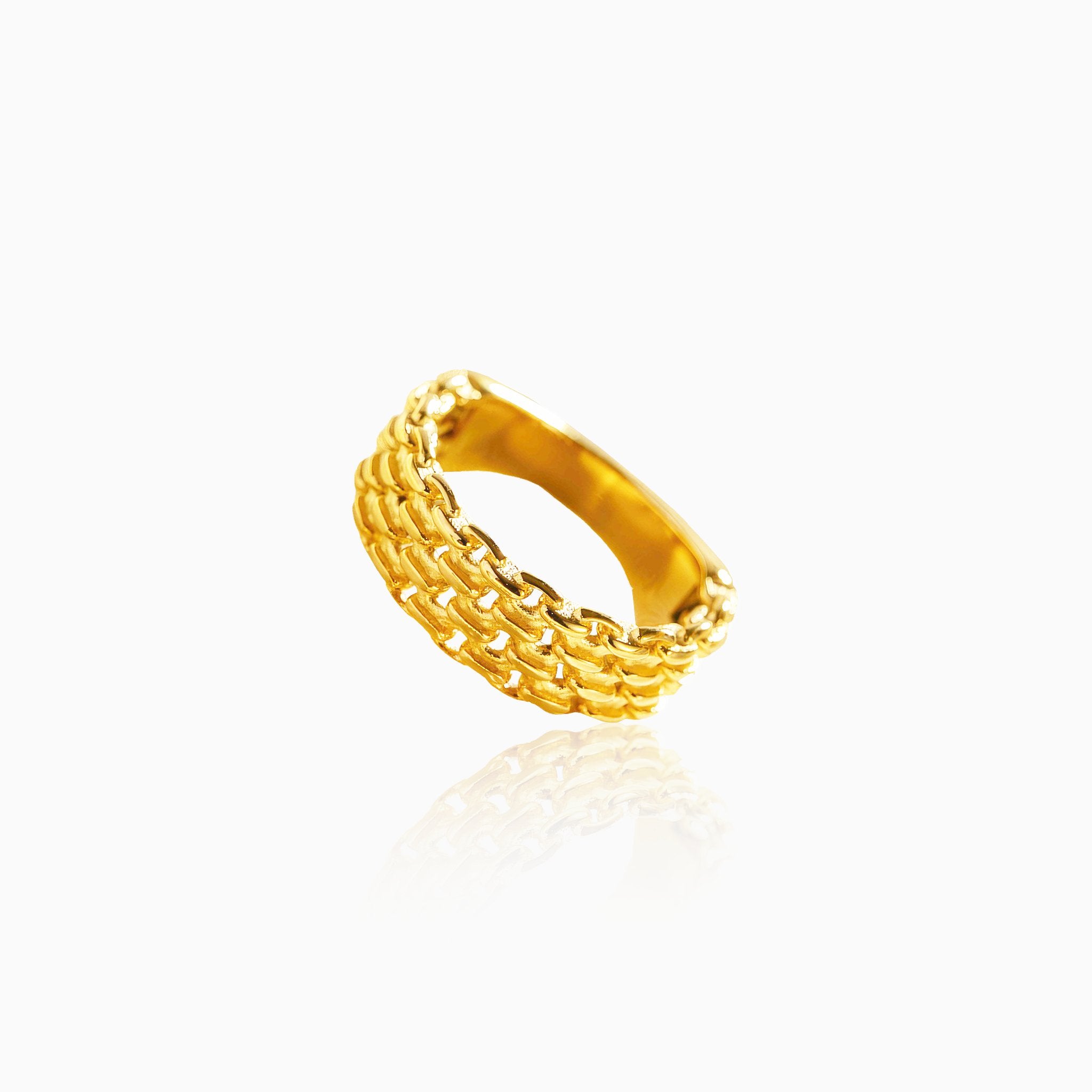 Hollow Braided Versatile Ring - Nobbier - Ring - 18K Gold And Titanium PVD Coated Jewelry