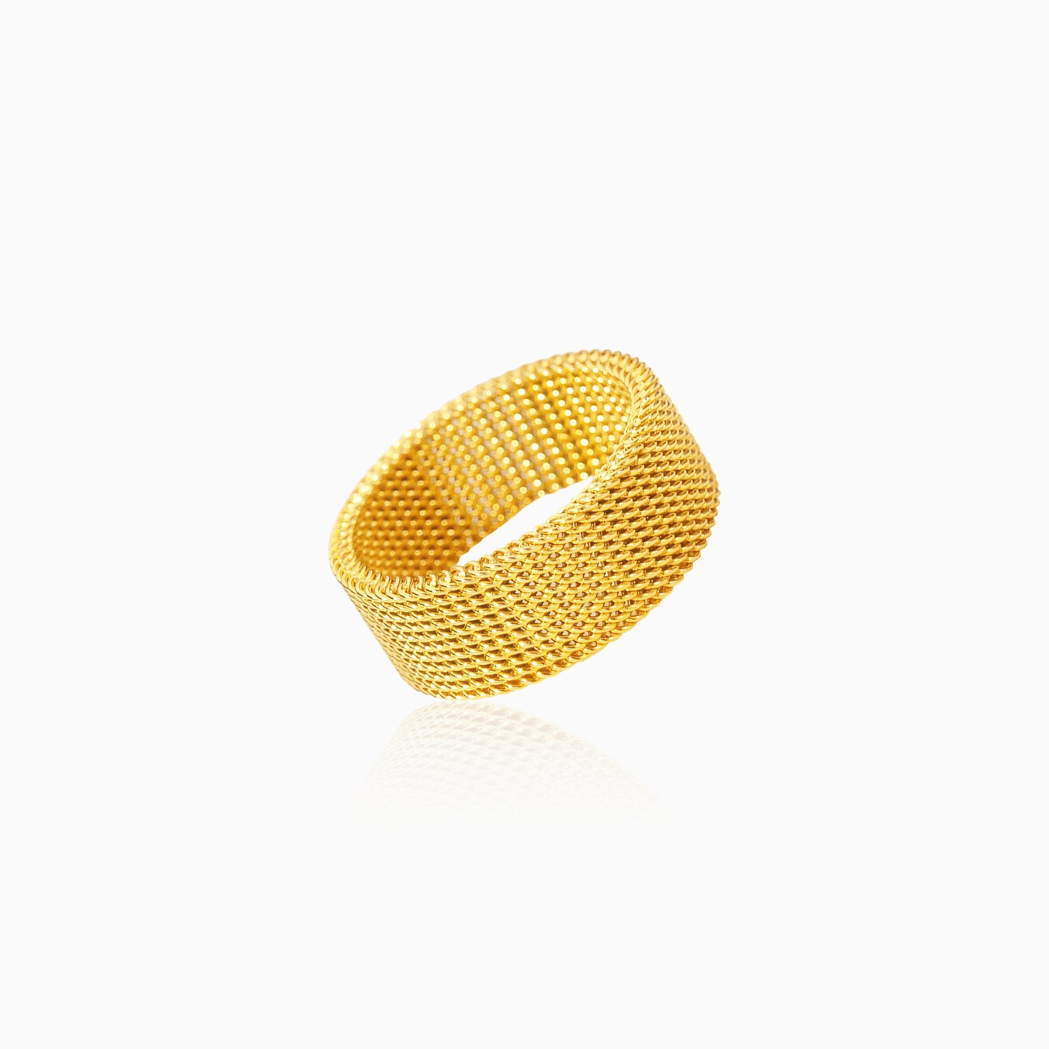 Intricate Woven Design Ring - Nobbier - Ring - 18K Gold And Titanium PVD Coated Jewelry