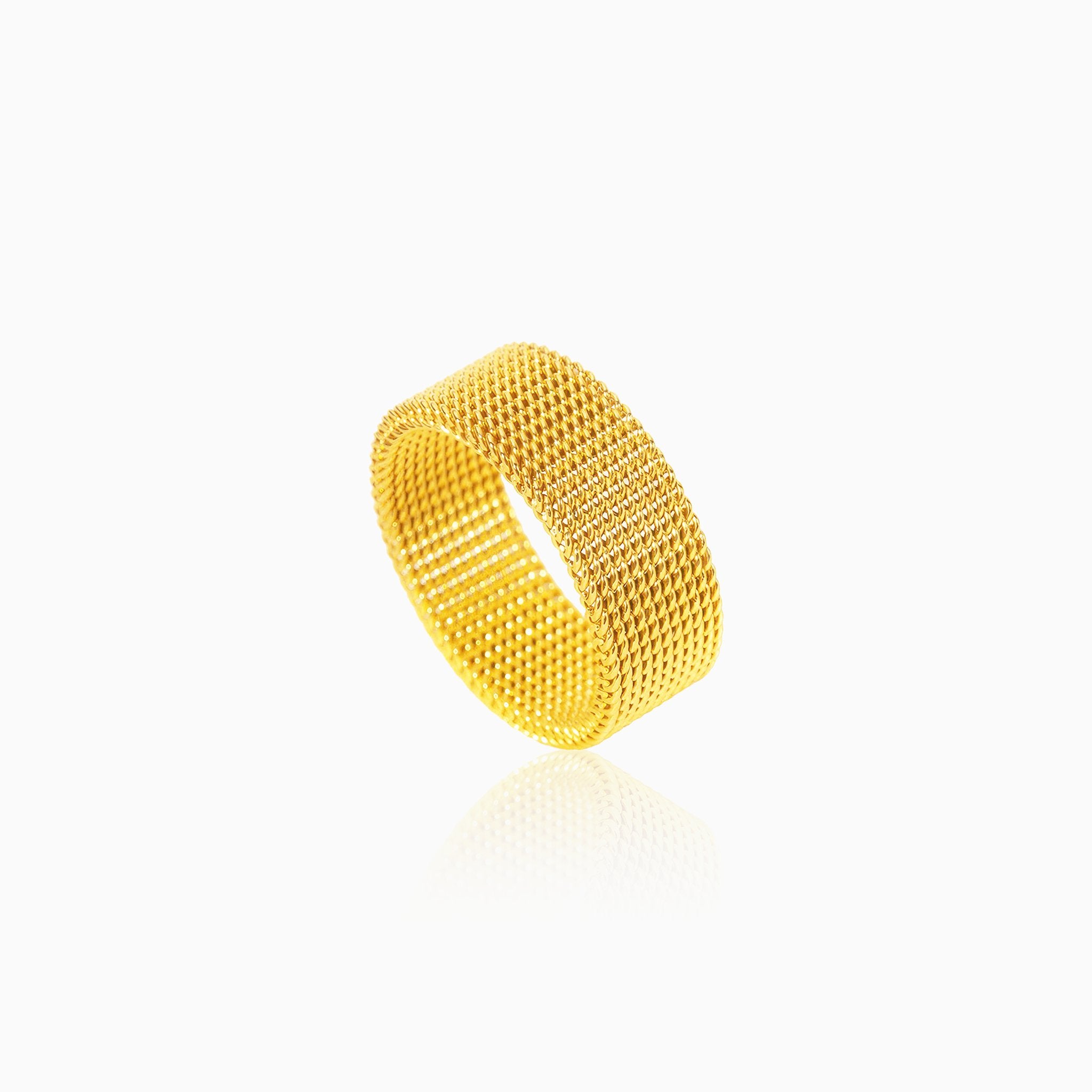 Intricate Woven Design Ring - Nobbier - Ring - 18K Gold And Titanium PVD Coated Jewelry