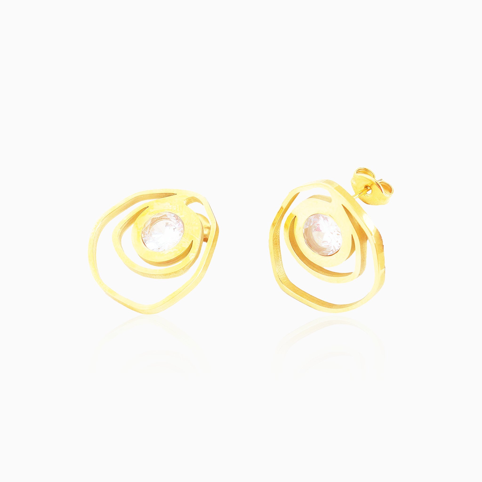 Irregular Hollow Earrings - Nobbier - Earring - 18K Gold And Titanium PVD Coated Jewelry