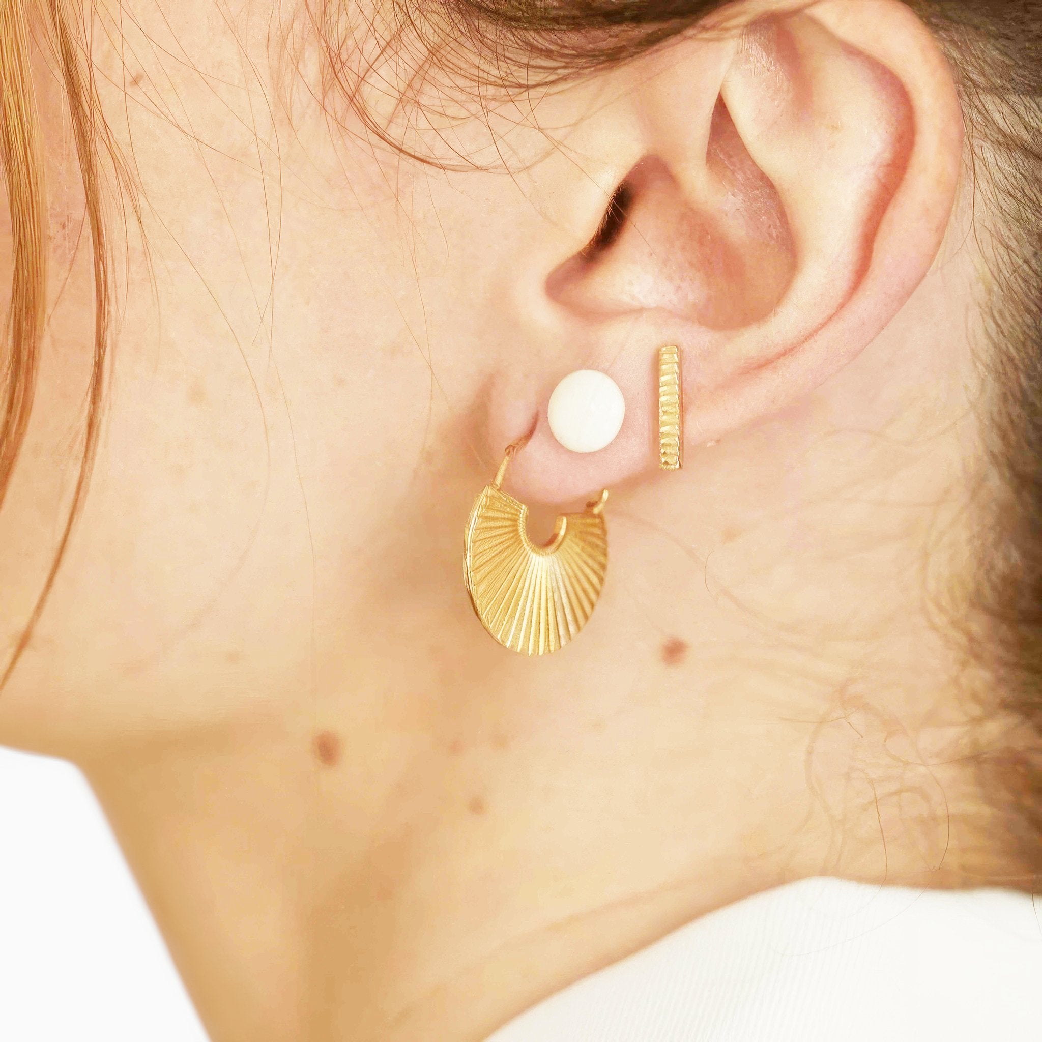 Nordic Sunburst Earrings - Nobbier - Earrings - 18K Gold And Titanium PVD Coated Jewelry