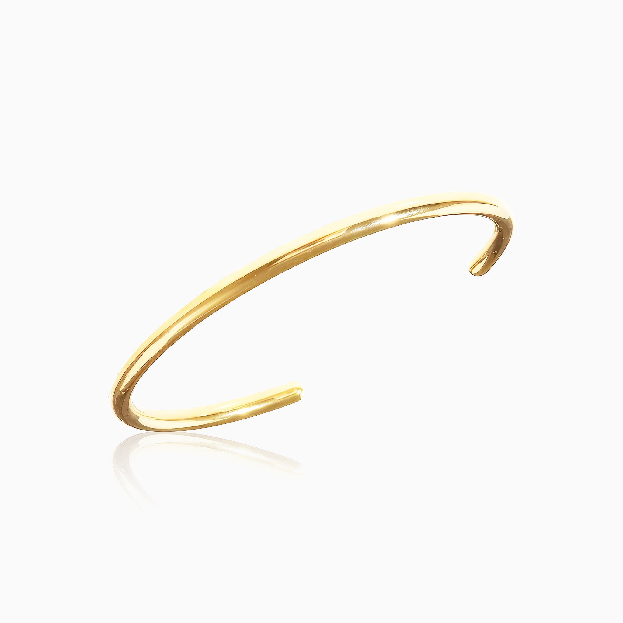 Open Design Bangle - Nobbier - Bangle - 18K Gold And Titanium PVD Coated Jewelry