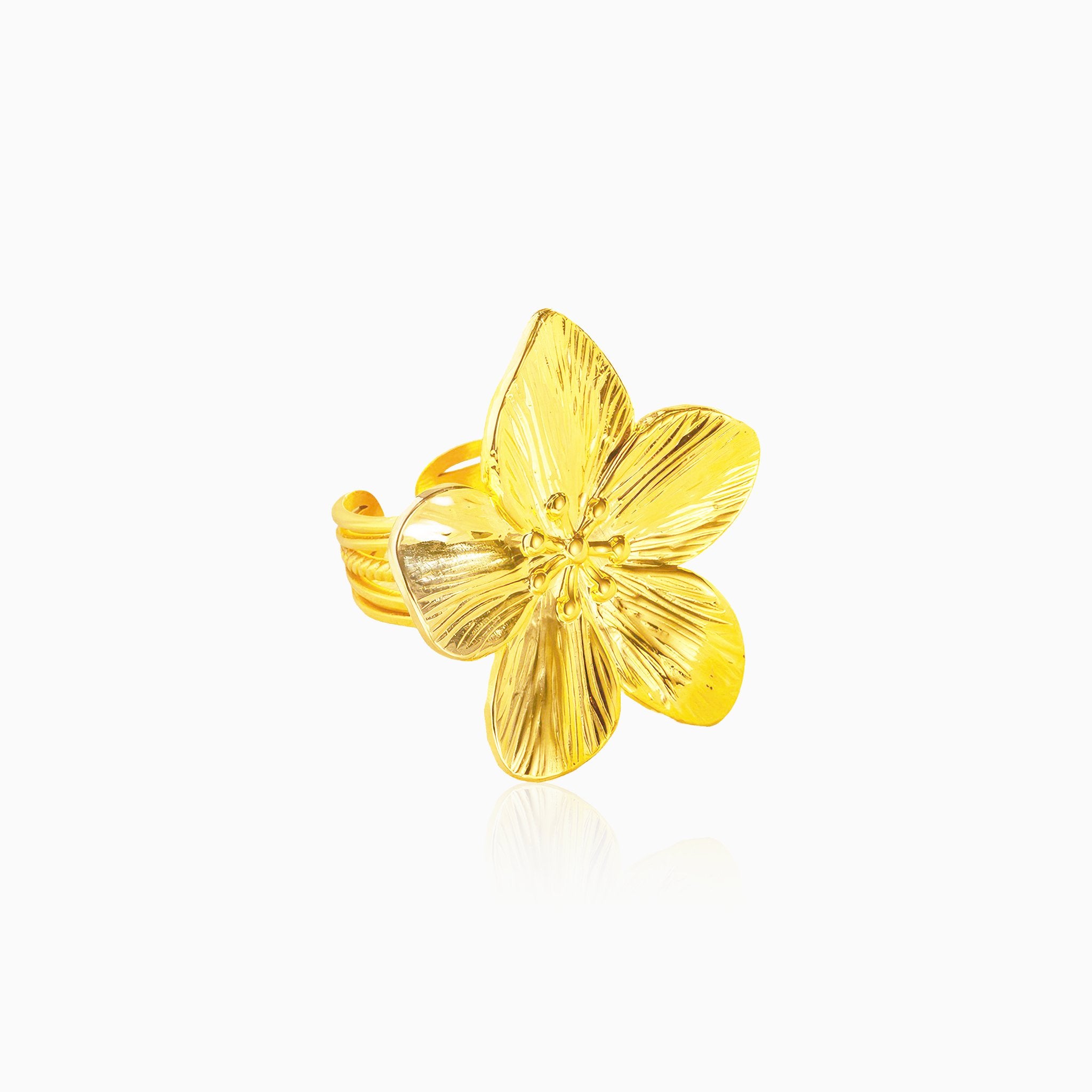 Vintage Flower Versatile Ring - Nobbier - Ring - 18K Gold And Titanium PVD Coated Jewelry