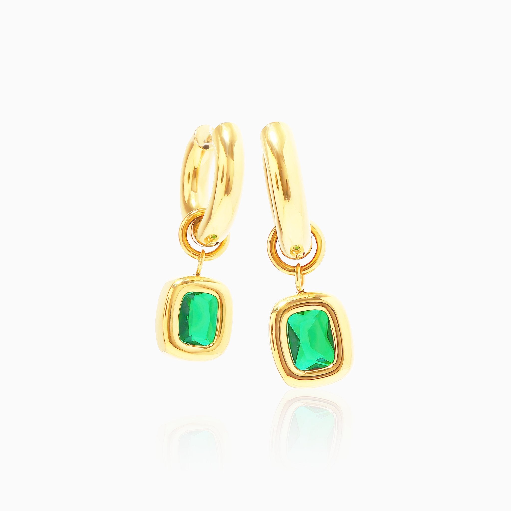 Vintage-Inspired Geometric Drop Earrings - Nobbier - Earrings - 18K Gold And Titanium PVD Coated Jewelry