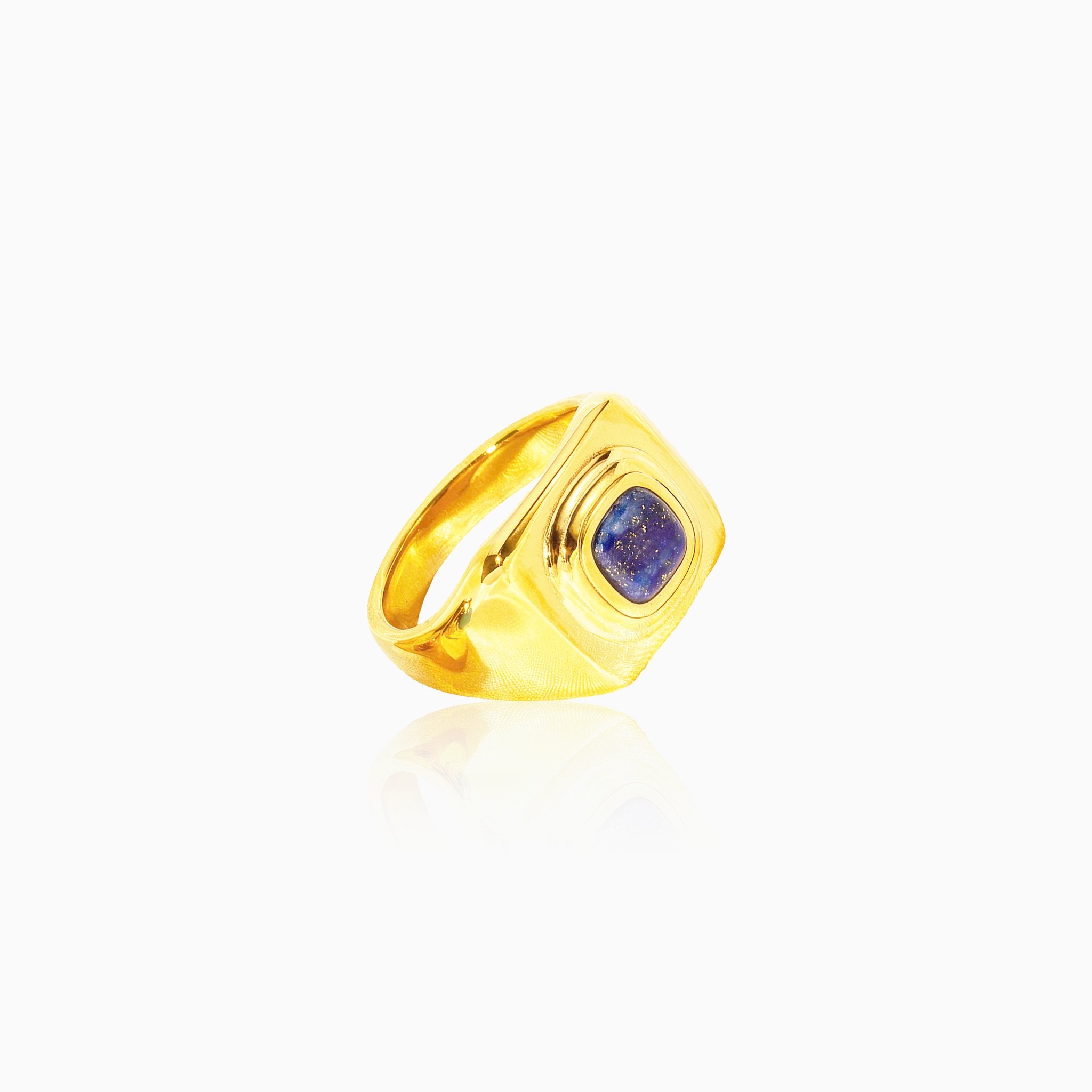 Vintage Lapis Lazuli Ring - Nobbier - Ring - 18K Gold And Titanium PVD Coated Jewelry