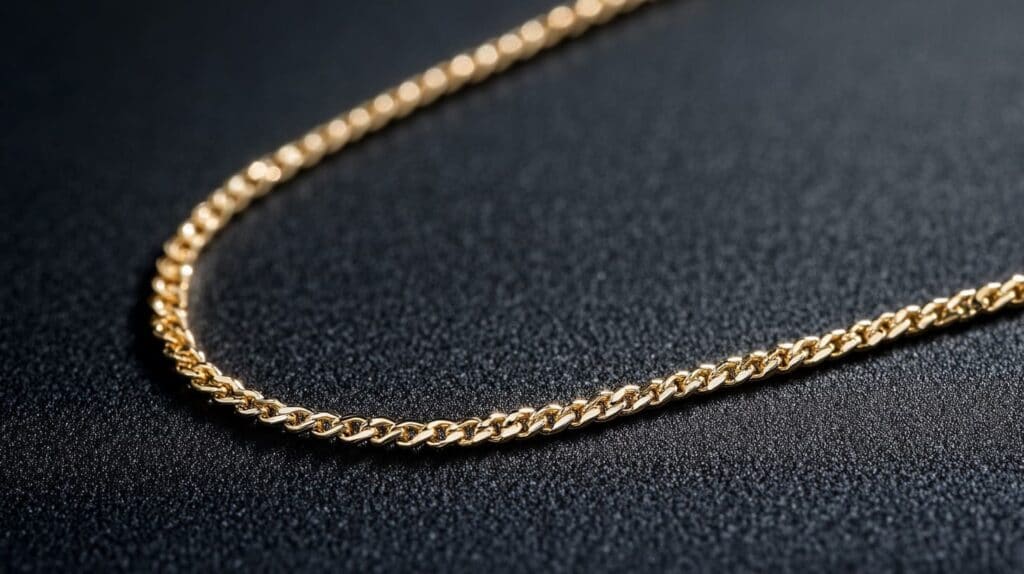 12k Gold Chain Detailed View