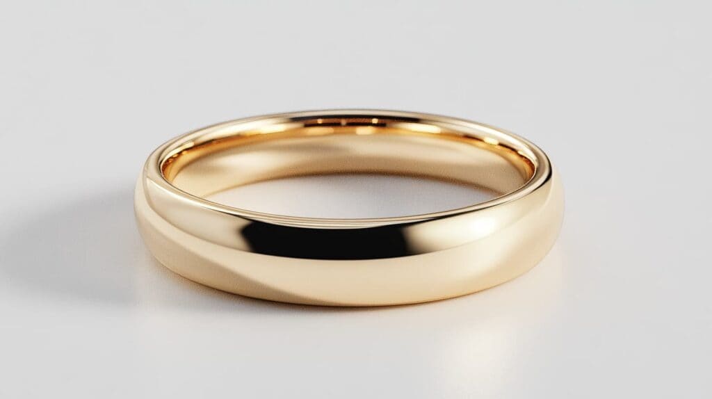 Classic Gold Wedding Band Minimalist