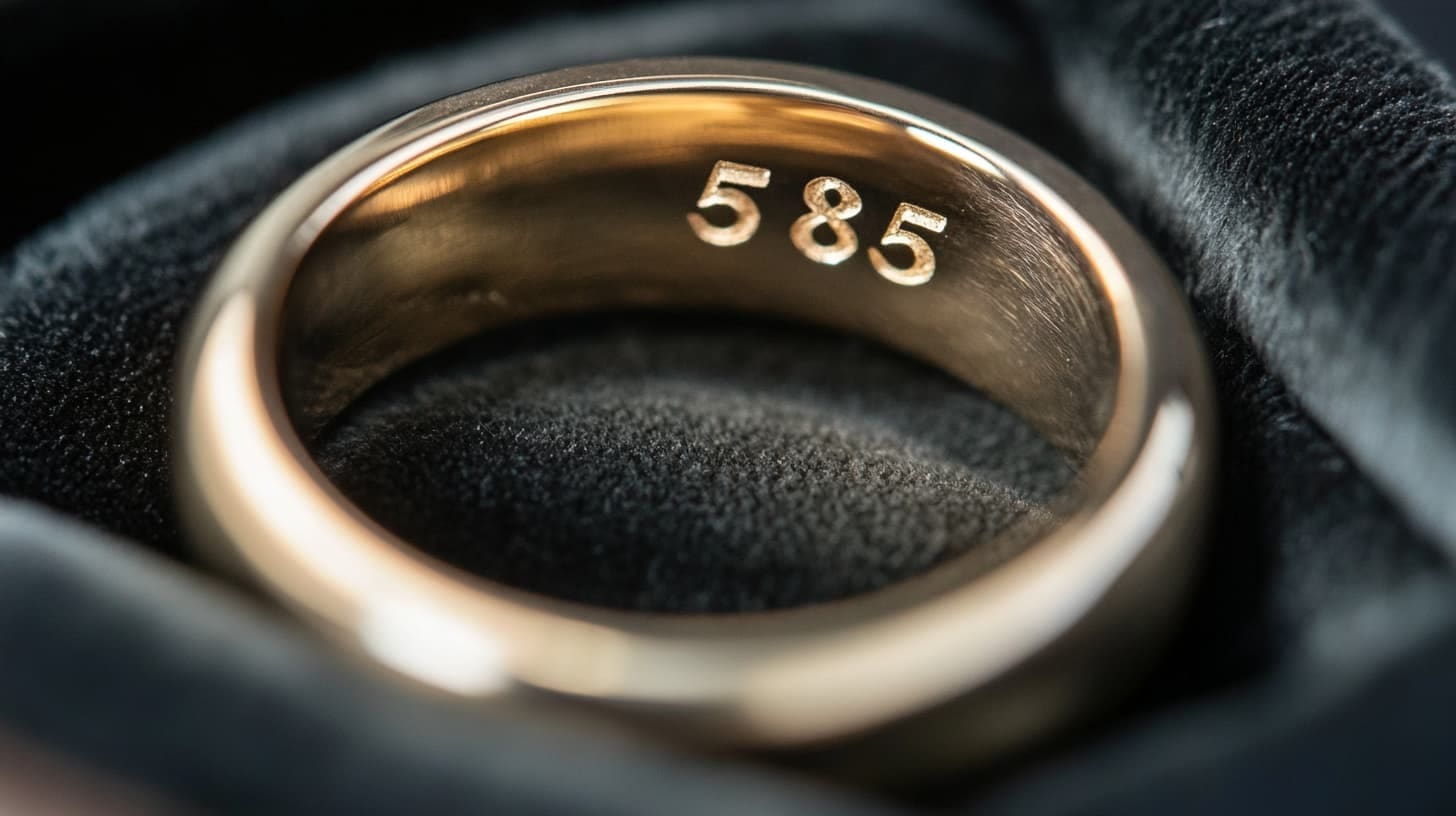 What Does 585 Stamp Mean on Jewelry - 14K Gold Guide