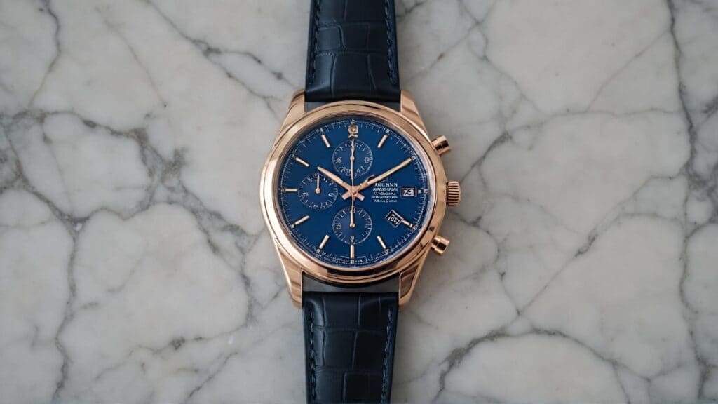 Example of authentic luxury watch showing quality craftsmanship and finishing details to help identify genuine timepieces vs counterfeits