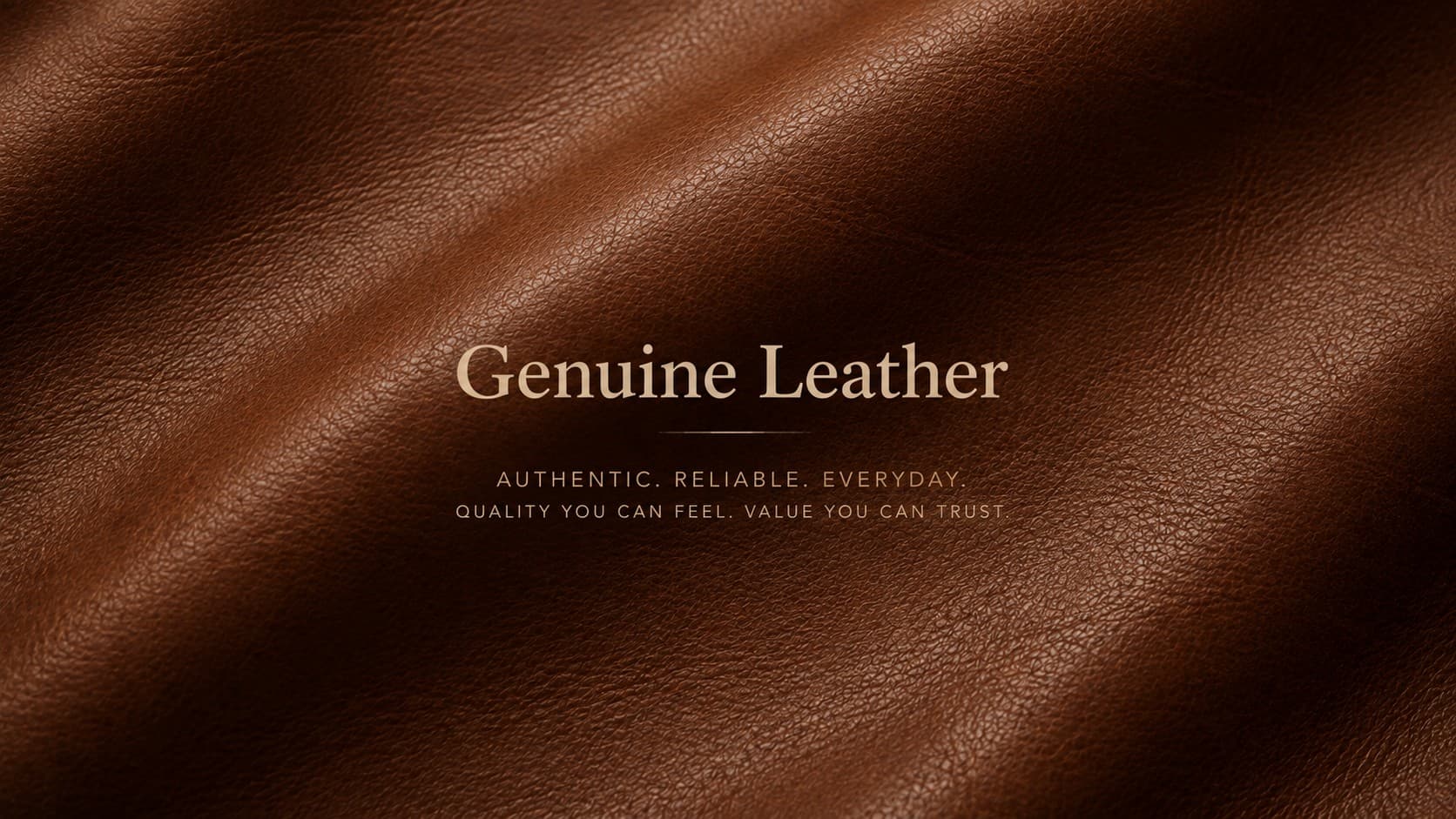 Genuine leather texture close-up in warm brown tone