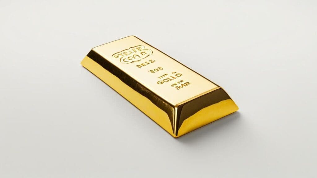 Close-up of a gold bar symbolizing karat measurement for gold purity in jewelry