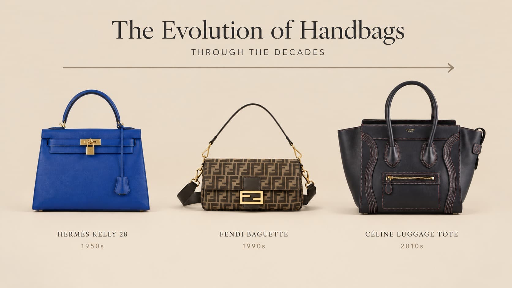 How Handbag Fashion Has Changed Decade by Decade
