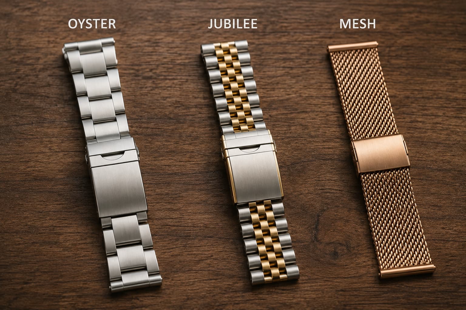 Jubilee vs. Oyster vs. Mesh: Watch Bracelet Types Explained