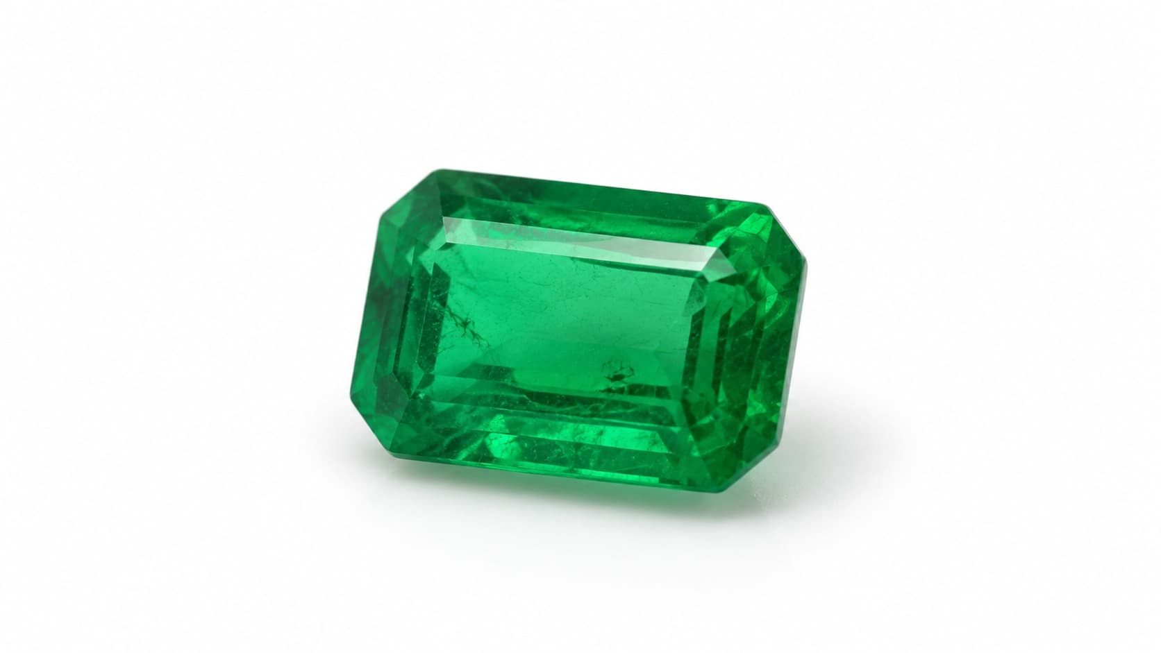 Emerald cut gemstone, the official May birthstone