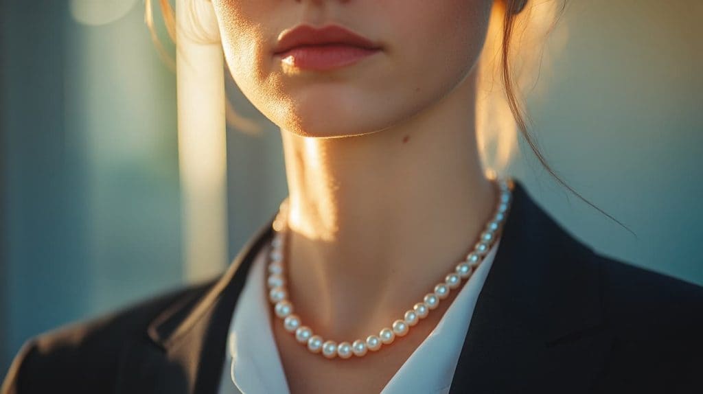 Pearl Necklace Classic Elegant Look