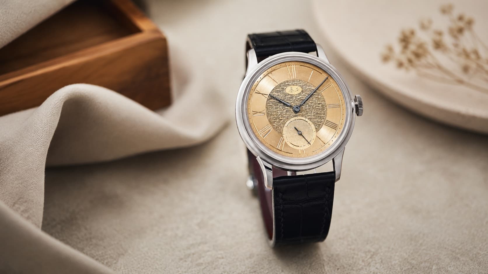 Qin Gan Pastorale II hand-engraved limited edition dress watch