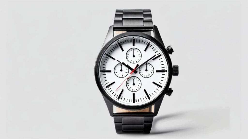 Wristwatch showing stopped hands indicating a dead battery, one of the most common signs of battery failure
