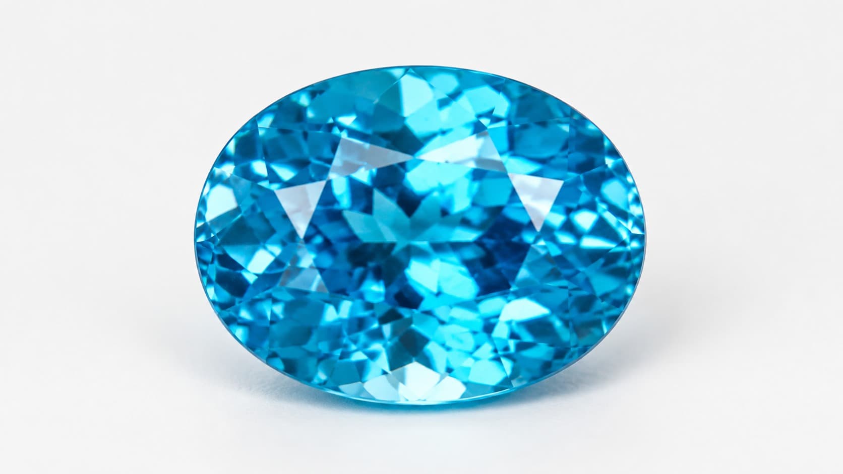 Blue zircon gemstone, one of the three December birthstones