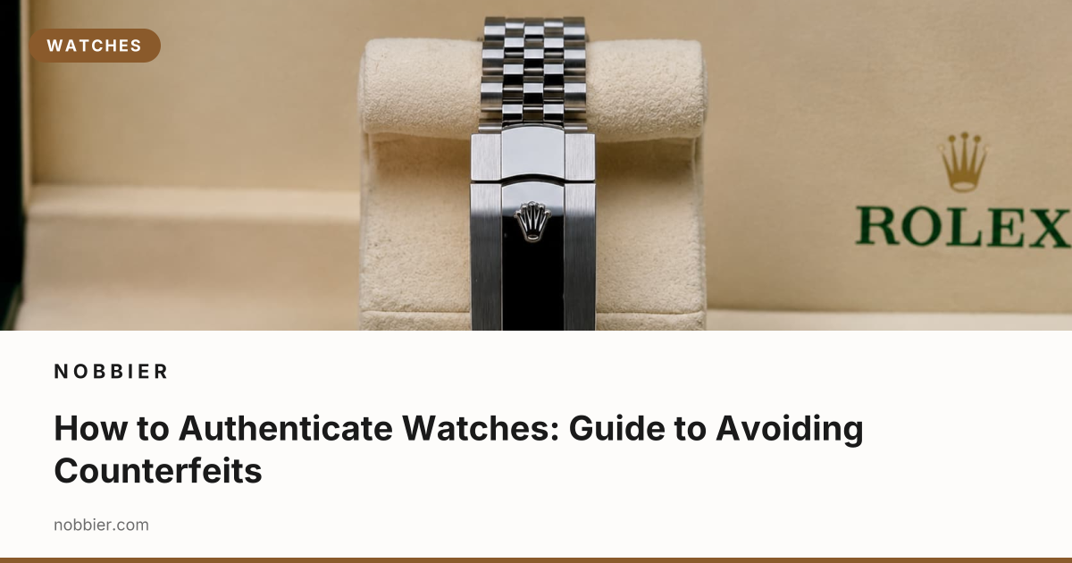 Watch Authenticator How to Authenticate Watches: Guide to Avoiding Counterfeits | Nobbier