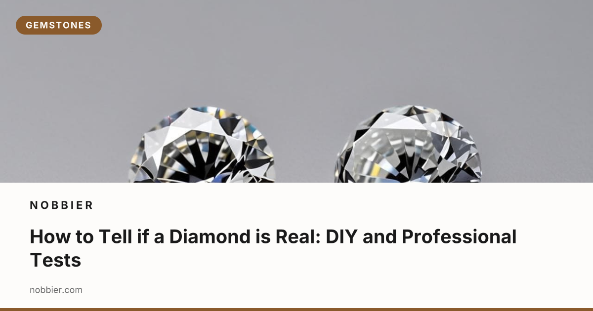 How to Tell if a Diamond is Real: DIY and Professional Tests | Nobbier