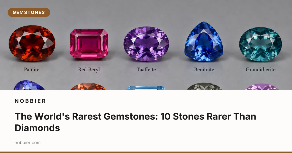 World's Rarest Item The World's Rarest Gemstones | Nobbier