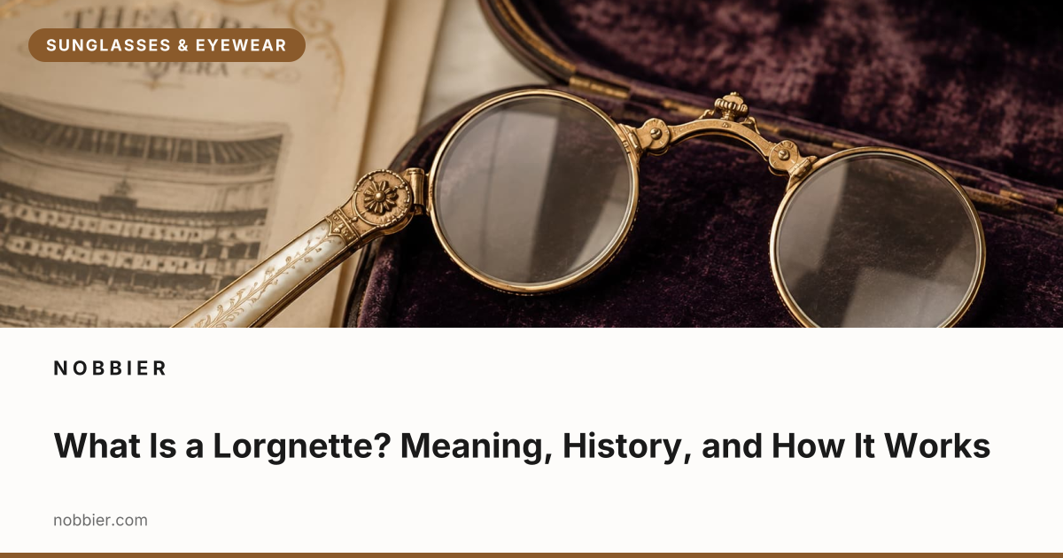 What Is a Lorgnette? Meaning, History, and How It Works | Nobbier