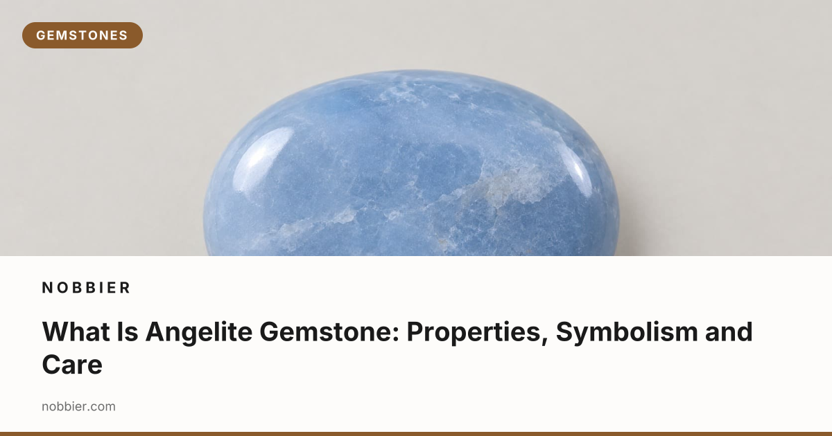 What Is Angelite Gemstone: Properties, Symbolism and Care | Nobbier