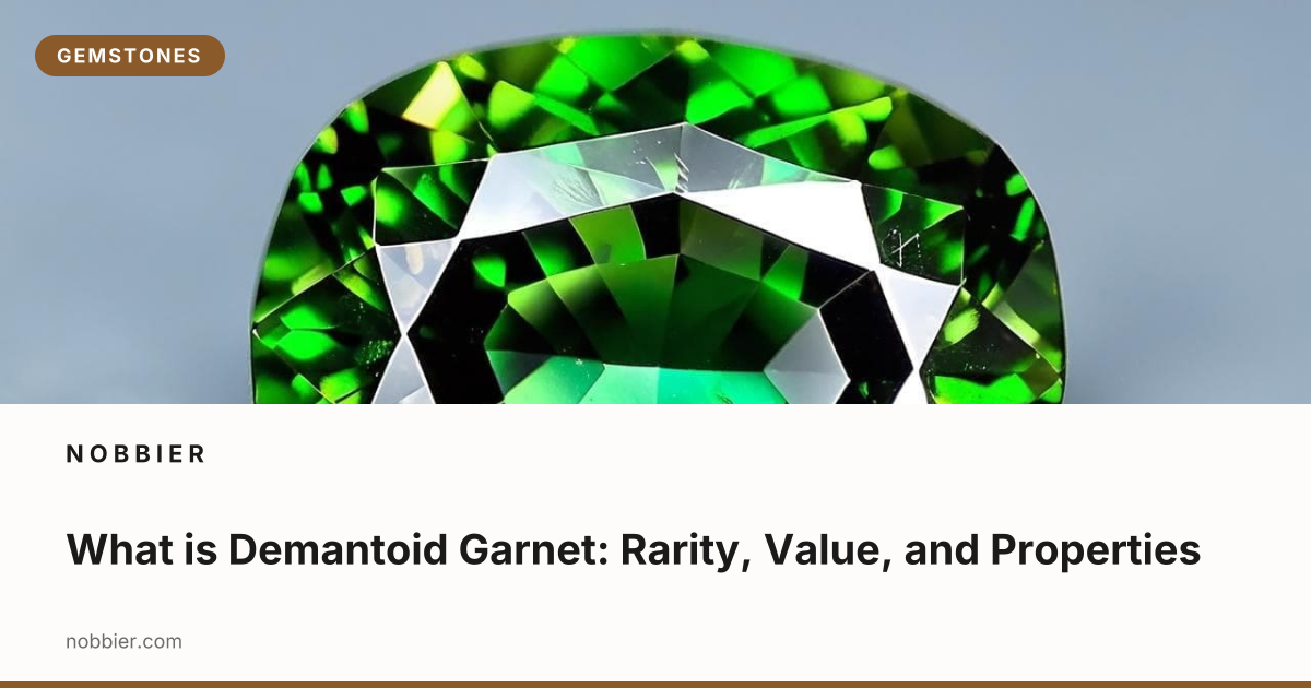 What is Demantoid Garnet: Rarity, Value, and Properties | Nobbier