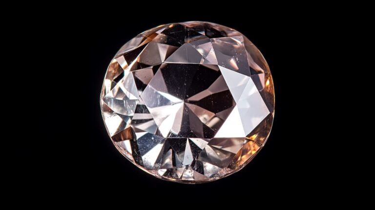 Old European Cut diamond with a high crown, small table, and visible culet, reflecting its vintage hand-cut craftsmanship.