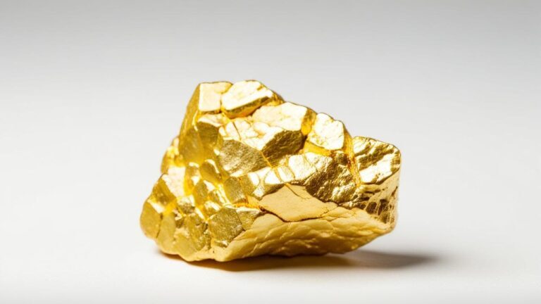 Close-up of a raw gold nugget representing natural purity, rarity, and enduring symbolic value