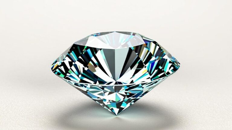 Close-up of authentic diamond showing crystal structure that gives diamonds their exceptional thermal conductivity for testing