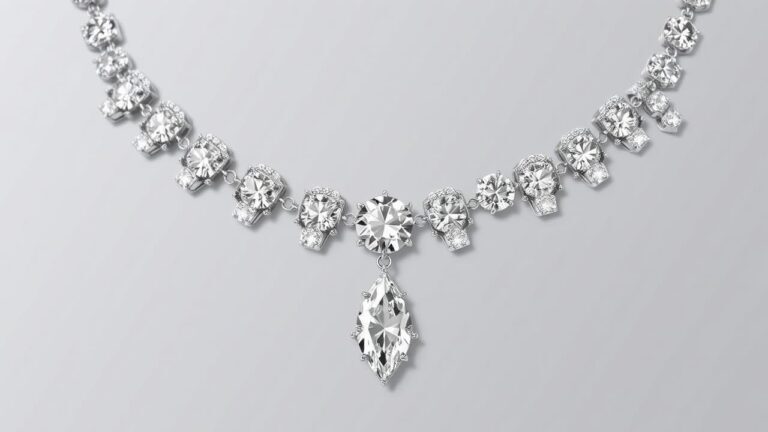 Georgian diamond rivière necklace with graduated old mine-cut diamonds individually set in silver collets, designed for candlelight evening wear